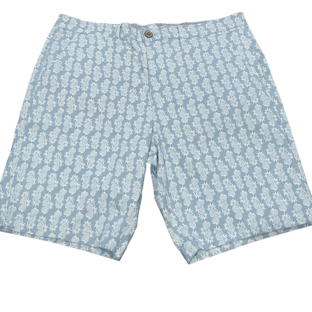 NWT Jachs NY Sz 32 Pineapple Shorts Blue Stretch 9" Chino 9" Bleecker Stitch Fix